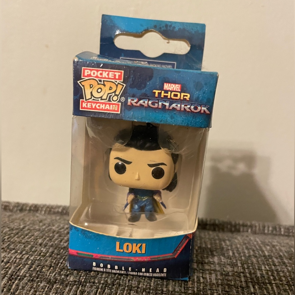 Loki Funko Pop keychain